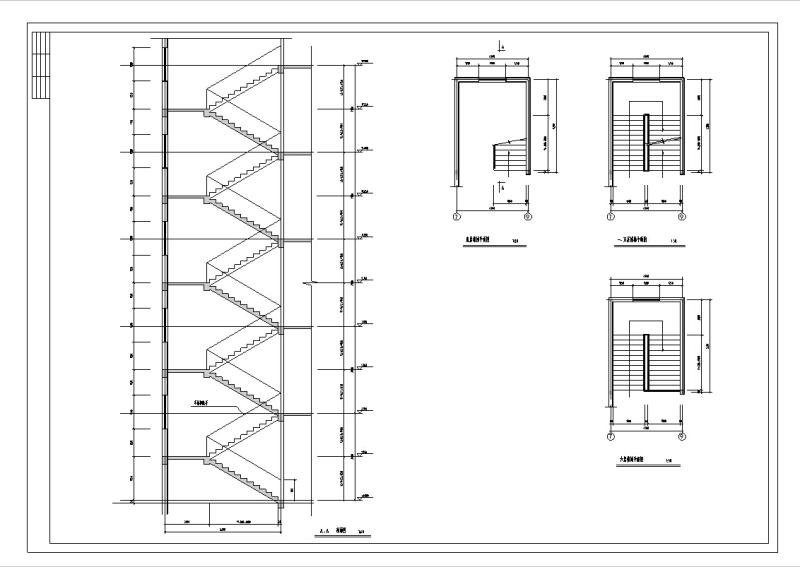 邓桥商业城建筑设计方案（CAD施工图纸）(钢筋混凝土结构) - 4