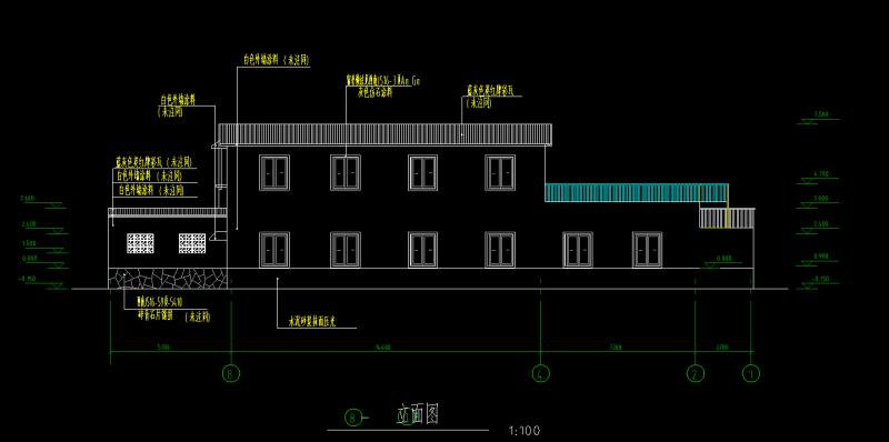 山庄餐饮建筑建筑设计(钢筋混凝土结构) - 1