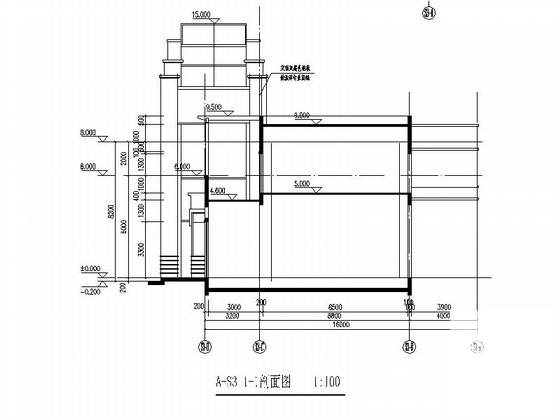 artdeco单层商业街建筑施工CAD图纸（知名地产）(钢筋混凝土结构) - 3