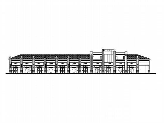 artdeco单层商业街建筑施工CAD图纸（知名地产）(钢筋混凝土结构) - 4