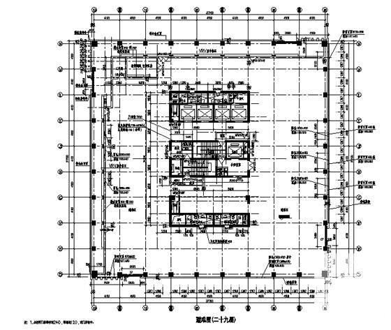 钱江新城40层商务中心建筑施工CAD图纸（超高层） - 1