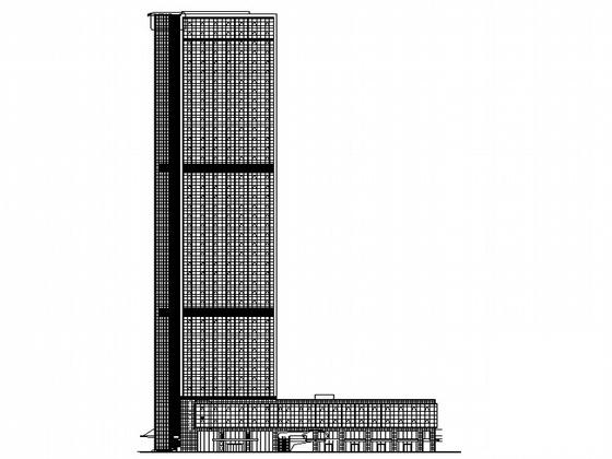 钱江新城40层商务中心建筑施工CAD图纸（超高层） - 3
