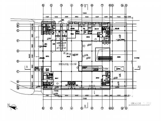 8层商场大楼建筑施工CAD图纸(钢筋混凝土结构) - 2