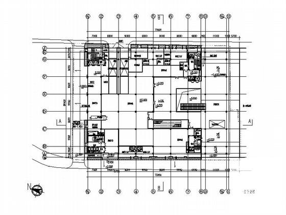 8层商场大楼建筑施工CAD图纸(钢筋混凝土结构) - 3