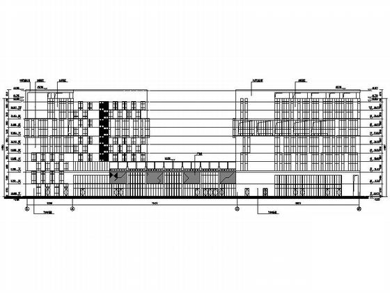 现代风格大型商业综合体建筑施工CAD图纸(钢筋混凝土结构) - 3