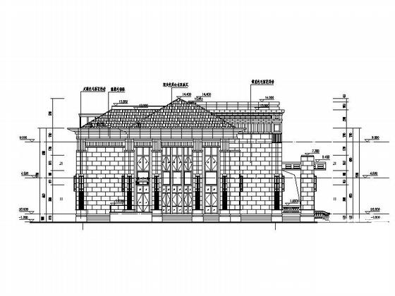 2层知名房地产售楼处建筑设计CAD施工图纸(节点详图) - 2