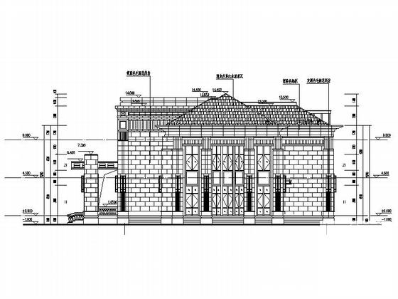 2层知名房地产售楼处建筑设计CAD施工图纸(节点详图) - 3