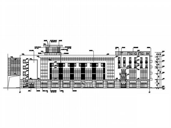 5层现代风格装饰材料市场建筑设计CAD施工图纸（效果图纸）(钢筋混凝土结构) - 1