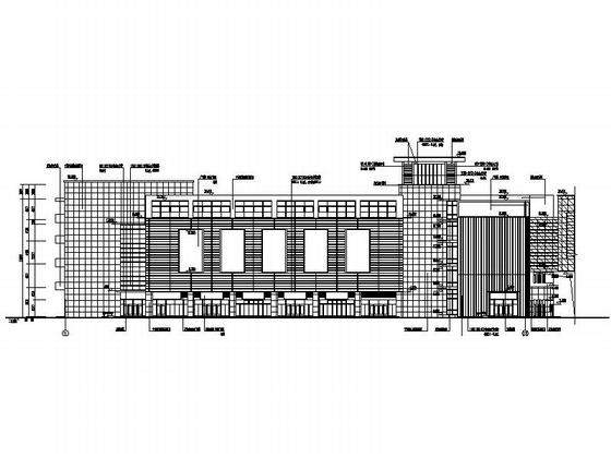 5层现代风格装饰材料市场建筑设计CAD施工图纸（效果图纸）(钢筋混凝土结构) - 2