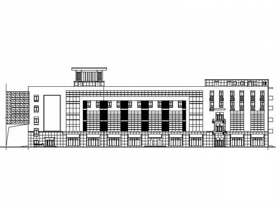 5层现代风格装饰材料市场建筑设计CAD施工图纸（效果图纸）(钢筋混凝土结构) - 4