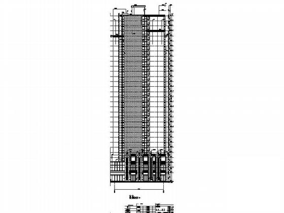 32层现代风格知名商业广场建筑施工CAD图纸(房地产开发项目) - 2