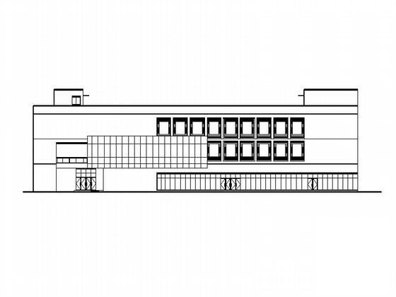 3层现代风格大型超市建筑施工CAD图纸（面积约5000平米）(综合商场) - 2