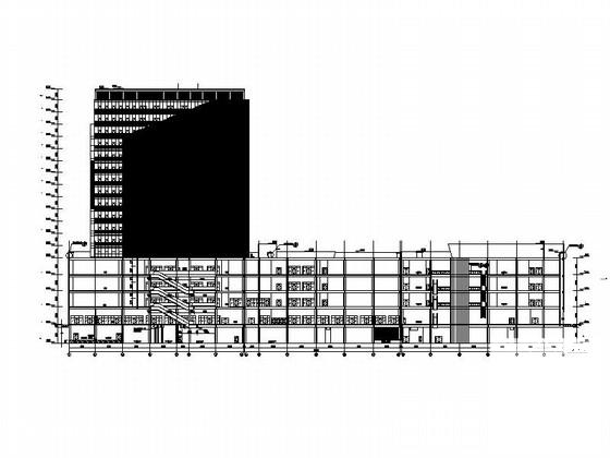 17层现代风格商业广场建筑施工CAD图纸（甲级设计院） - 5