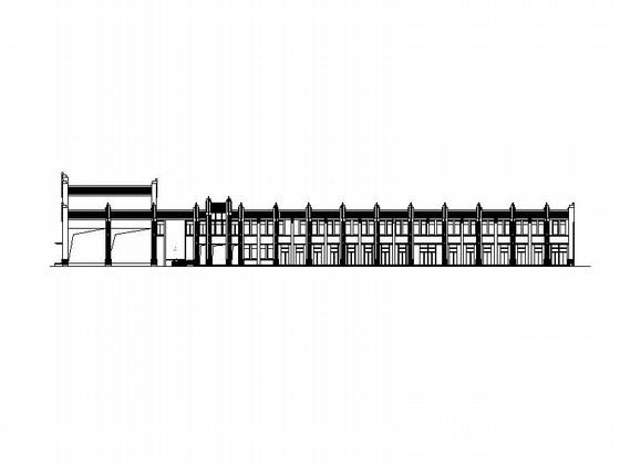 简欧风格两层菜市场及超市建筑施工CAD图纸 - 4