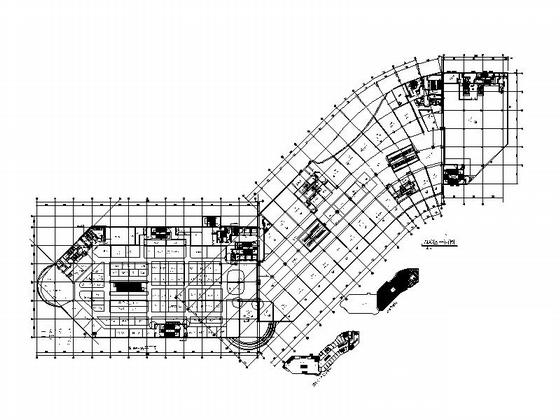4层CBD商务区购物中心建筑各层平面图纸(钢筋混凝土结构) - 2