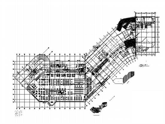 4层CBD商务区购物中心建筑各层平面图纸(钢筋混凝土结构) - 4