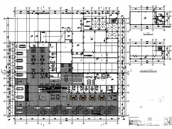 3层知名汽车4S店设计CAD施工图纸（知名建筑设计院）(钢筋混凝土结构) - 2