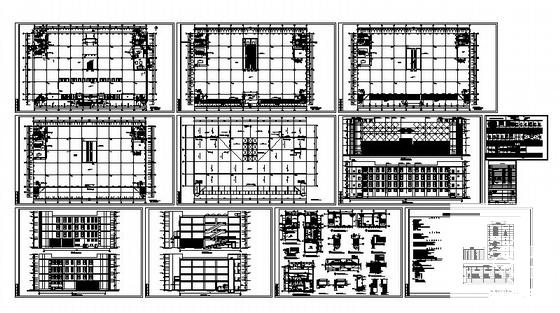 4层超市建筑施工CAD图纸（带效果图纸）(钢筋混凝土结构) - 3