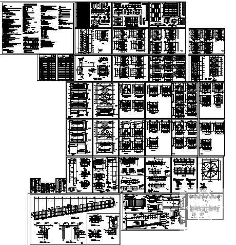 4层建材家居商场建筑施工CAD图纸(钢筋混凝土结构) - 1