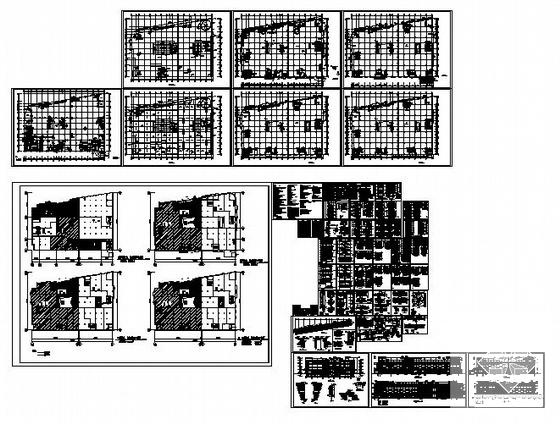 4层建材家居商场建筑施工CAD图纸(钢筋混凝土结构) - 4