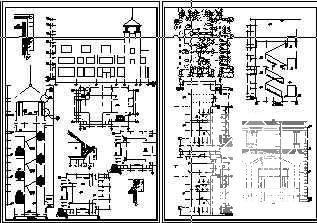2层欧式商业步行街建筑CAD施工图纸 - 4
