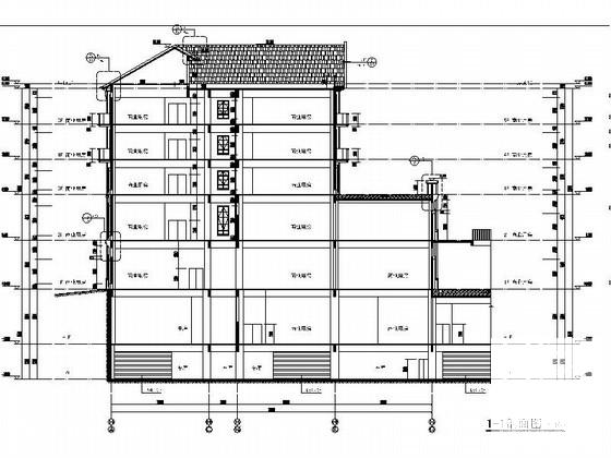 商业广场5层欧式商业用房建筑施工CAD图纸（1号楼） - 3