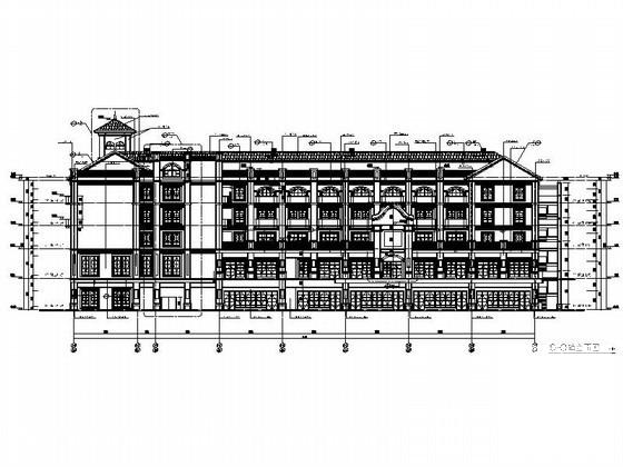 商业广场5层欧式商业用房建筑施工CAD图纸（1号楼） - 4