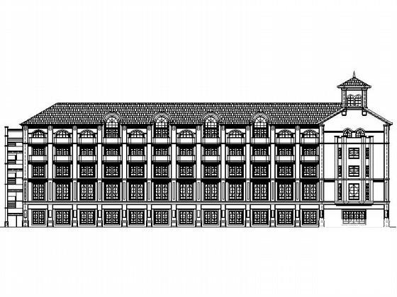 商业广场5层欧式商业用房建筑施工CAD图纸（1号楼） - 5