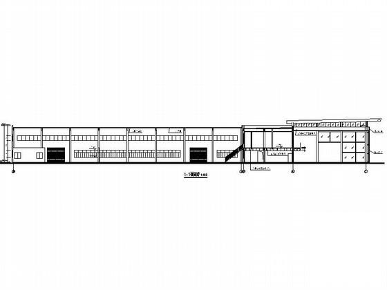 2层汽车品牌4S店建筑施工CAD图纸 - 3