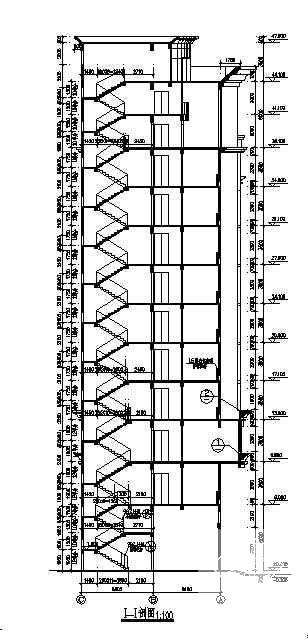 14层写字楼建筑CAD施工图纸(钢筋混凝土结构) - 4