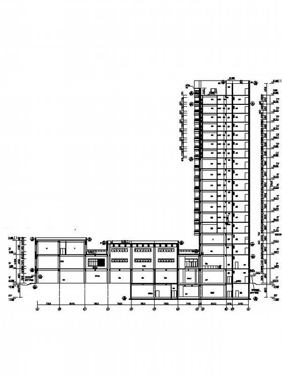 17层现代风格旧车交易市场建筑施工CAD图纸 - 1
