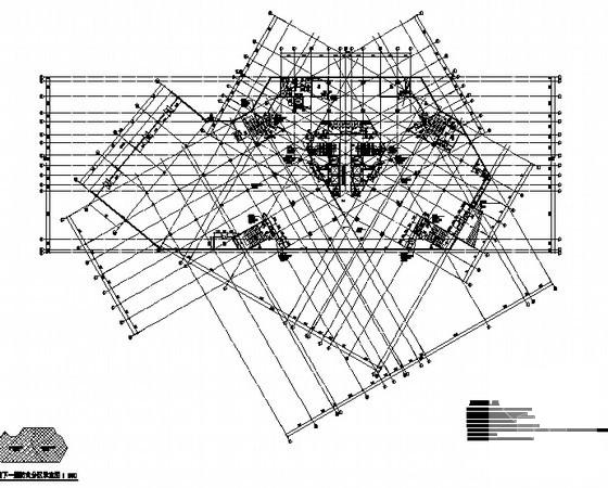 12层综合楼建筑CAD施工图纸(卫生间详图) - 5