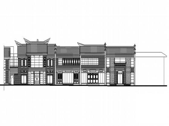 洛带文化艺术村街区小镇2层住宅（5号楼）建筑施工CAD图纸 - 1