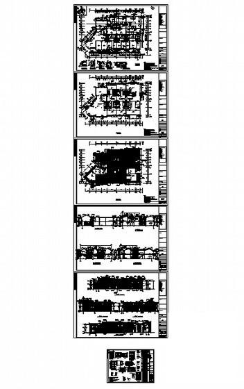 洛带文化艺术村街区小镇2层住宅（5号楼）建筑施工CAD图纸 - 5