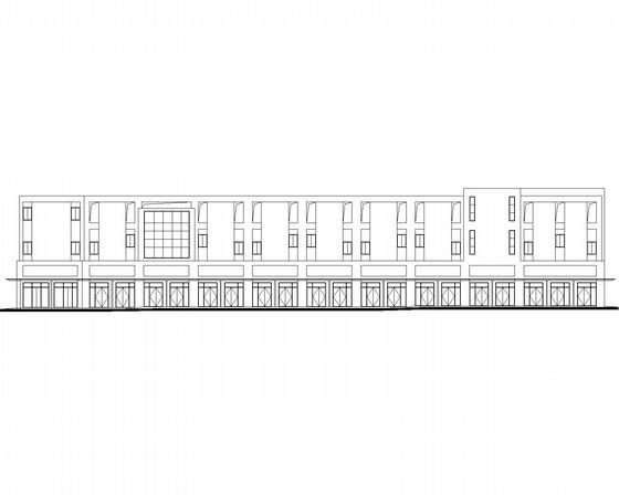 3层商贸物流中心3层沿街商铺建筑施工CAD图纸（1号楼） - 4