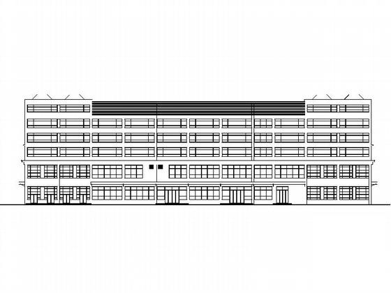 5层综合超市建筑施工CAD图纸(卫生间详图) - 2