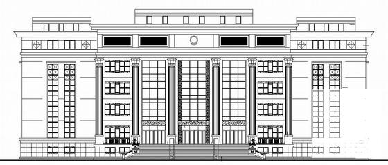 9层中级法院建筑结构CAD施工图纸 - 2