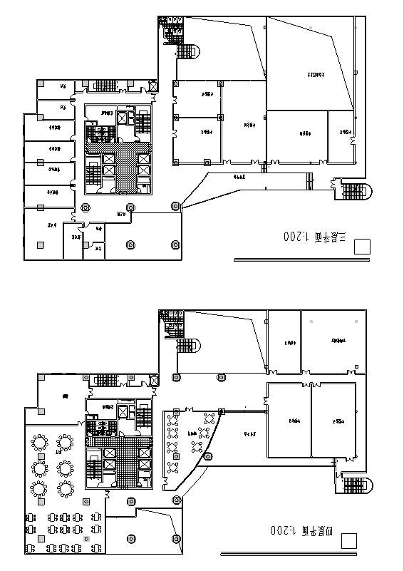 后现代高层商业办公综合楼建筑设计方案CAD图纸(钢筋混凝土结构) - 5