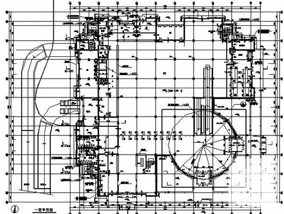 3层大型超市建筑施工CAD图纸(钢筋混凝土结构) - 3