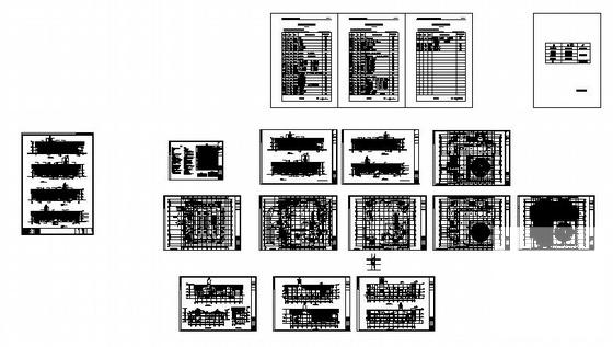3层大型超市建筑施工CAD图纸(钢筋混凝土结构) - 4