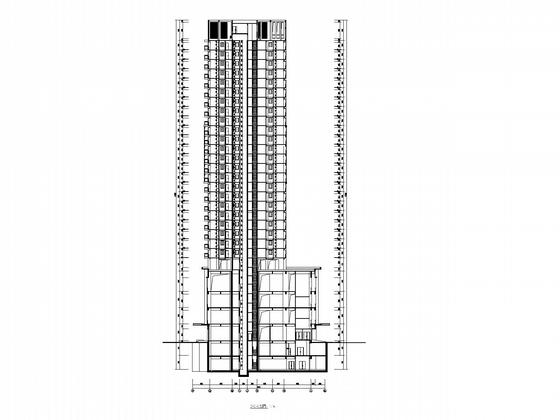 28层高层商住楼建筑施工CAD图纸（框架剪力墙结构）(非机动车停车位) - 3