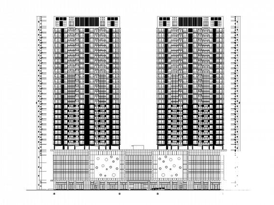 28层高层商住楼建筑施工CAD图纸（框架剪力墙结构）(非机动车停车位) - 4