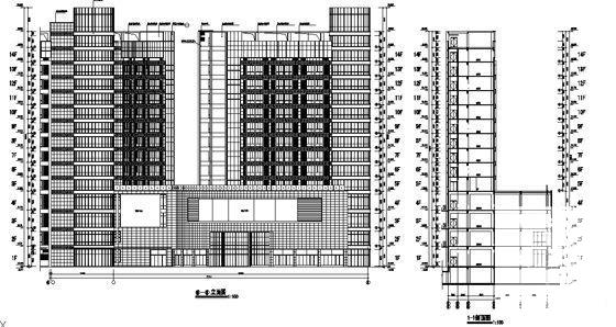 高层综合商业楼建筑CAD施工图纸(自动扶梯大样) - 5