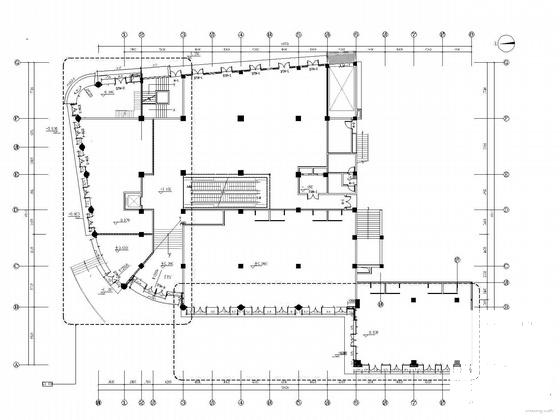 财富广场幕墙工程CAD施工图纸(不锈钢玻璃栏杆) - 2