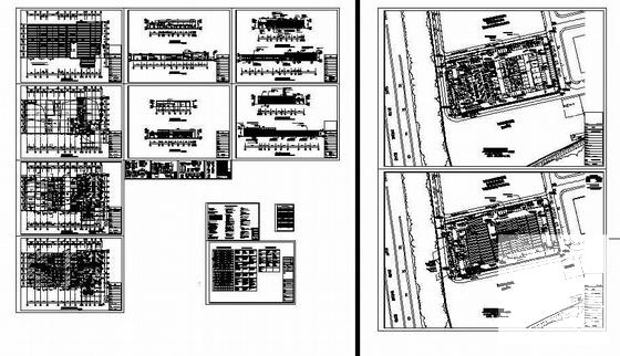 轻钢结构汽车展厅建筑结构CAD施工图纸 - 2
