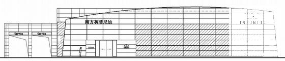 轻钢结构汽车展厅建筑结构CAD施工图纸 - 3