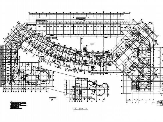 居住区2层沿街商业建筑CAD施工图纸(节点详图) - 4