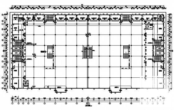 13.5米3层美食城建筑施工CAD图纸(安装方法) - 2