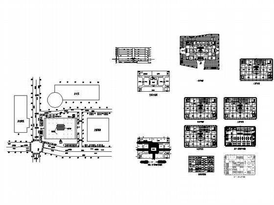 5层商业建筑方案设计图纸(总平面图) - 1