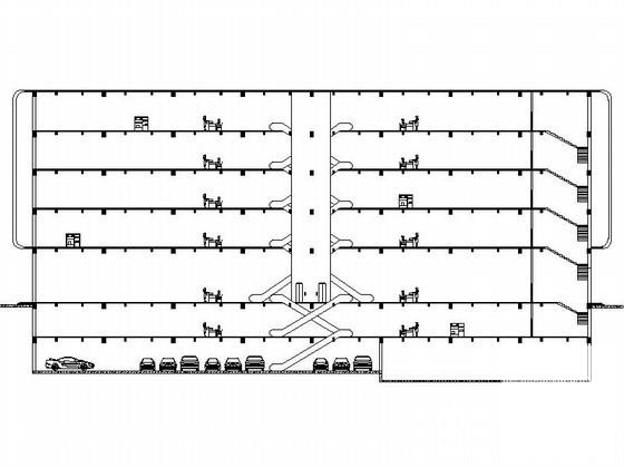 5层商业建筑方案设计图纸(总平面图) - 4